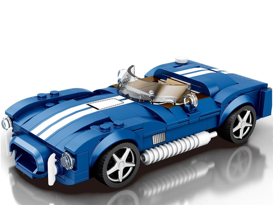 Technical blocks Sports car blue classic roadster 312-piece ZA5792