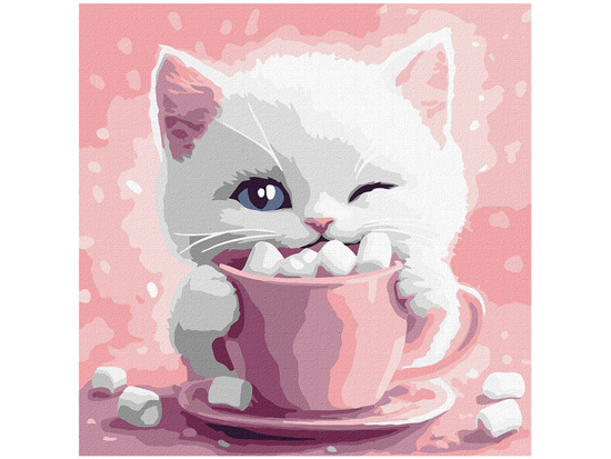 Painting by numbers 30x30cm KHO6716 Cocoa for a cat AP0089