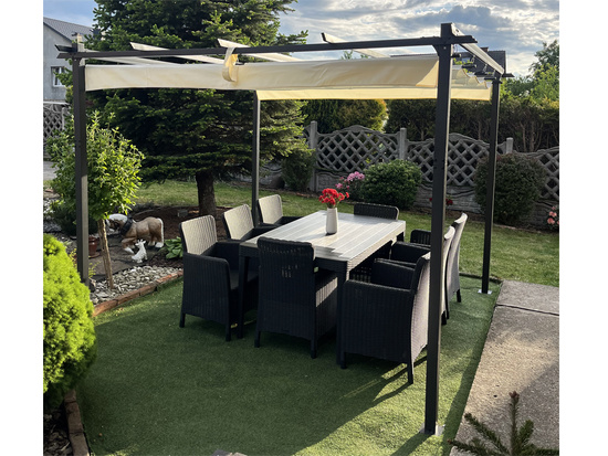 Garden PERGOLA Para Sole ESTIVO 3x3x2.4m Waterproof roof SP0835