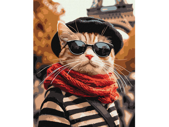 Painting by numbers 40x50 cm KHO6705 Fluffy in Paris AP0115