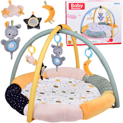 Soft educational mat with a CLOUD arch in muted colors ZA5590