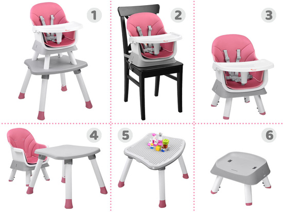 High chair, feeding chair Set 6in1 ZA4142