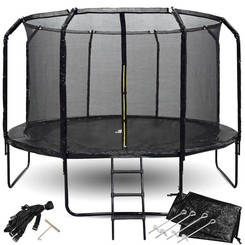 SkyFlyer garden trampoline + 12FT 366cm ladder
