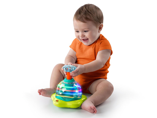 Spinning top, spinner with 20 melodies, volume control and spinning lights ZA6000