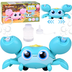 Uroczy chodzący KRAB na BAŃKI MYDLANE automat maszyna świeci gra ZA5717