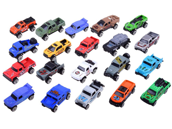 A set of 20 metal cars. Off-road cars ZA3233