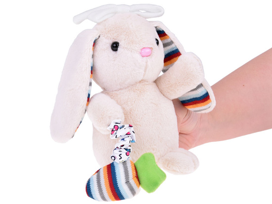 Plush bunny music box cuddly toy mascot lullaby ZA5585