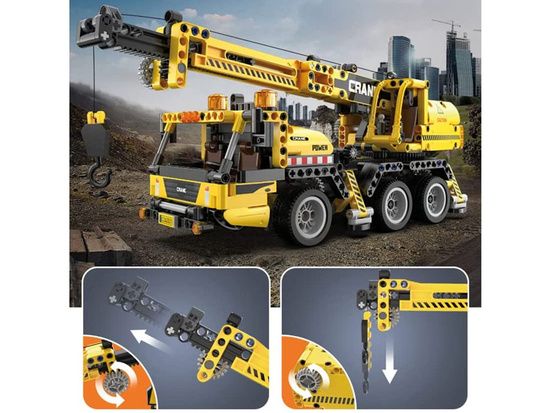 CaDA technical construction blocks 658 pieces CRANES movable elements ZA 5690