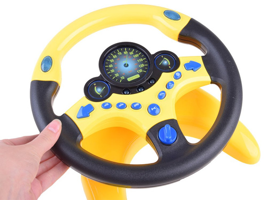 STEERING WHEEL Interactive toy Sound + light Vehicle sounds ZA3347