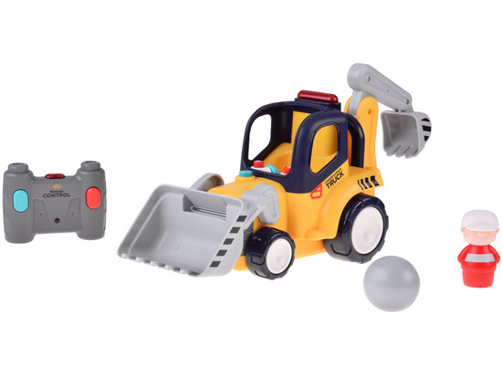 Remote-controlled construction vehicle BULLDOZER-EXCAVATOR Sound + lights ZA5669