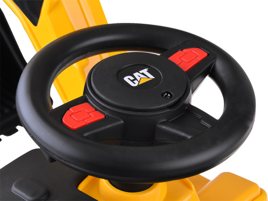 CAT excavator with movable bucket, storage compartment, horn ZA4898