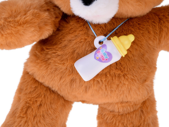 Interactive teddy bear laughs, cries, closes eyes, take care of the teddy bear ZA5773