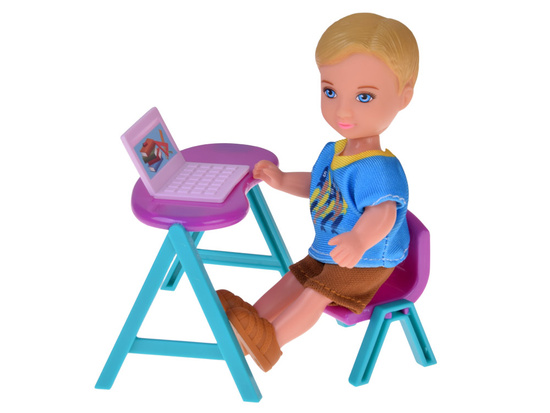 Large set of doll family parents + children small dolls accessories ZA5421