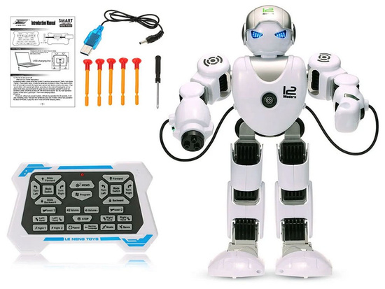 Zdalnie sterowany robot strzela chodzi RC0503