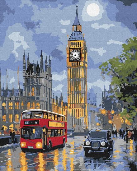 Painting by numbers 40x50 cm KHO3662 London night AP0104