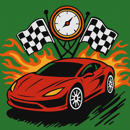 Painting by numbers for kids 25x25cm KHO1315 Moment of victory AP0082