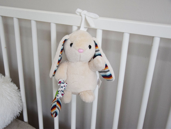 Plush bunny music box cuddly toy mascot lullaby ZA5585