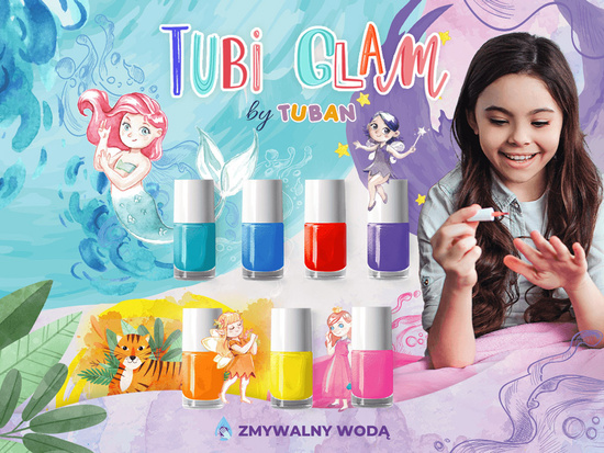 Tuban Tubi Glam Nail Polish for Kids Yellow Pearl 5ml ZA6119