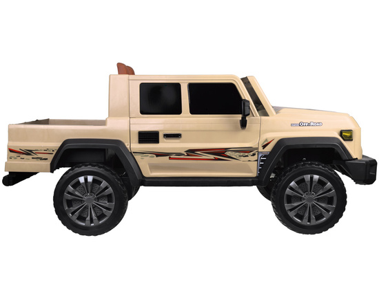 Duże auto  PICKUP na akumulator elektryczne dla dzieci 2os 4x4 paka PA0329