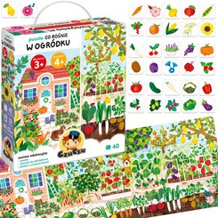 CzuCzu Puzzle edukacyjne Co rośnie w ogródku 40ele + plakat ZA5144