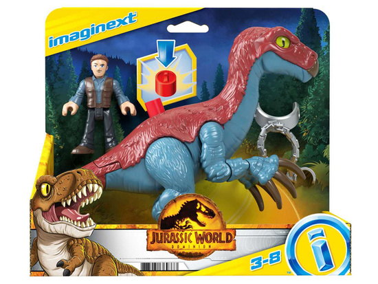 Jurassic World set Imaginext figurines Therizinosaurus + Owen ZA5096