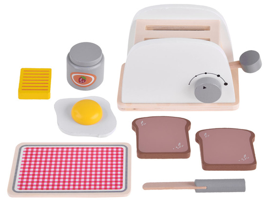 Set of WOODEN TOASTER with fried egg + accessories Small household appliances ZA4122