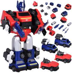 Magnetic Transformer Robot Toy – large action figure – accessories ZA6009