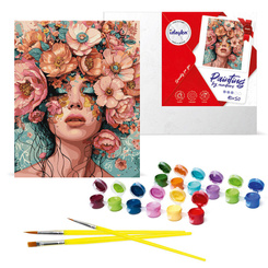 Paint by Number Kit Girl in Flowers 40x50 AP0045