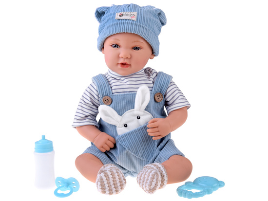 Interactive BOBAS doll 46cm - in blue shorts + accessories ZA5835