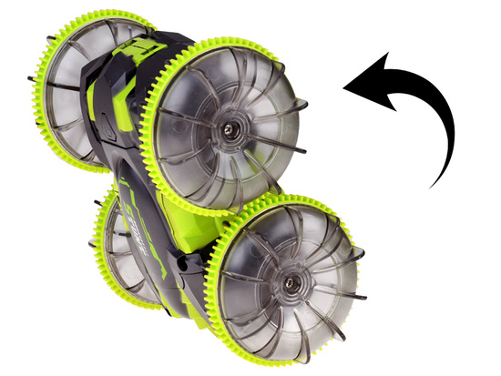 Samochód AMFIBIA 2w1 Stunt r/c zdalnie sterowany Jeździ Pływa Świeci RC0735