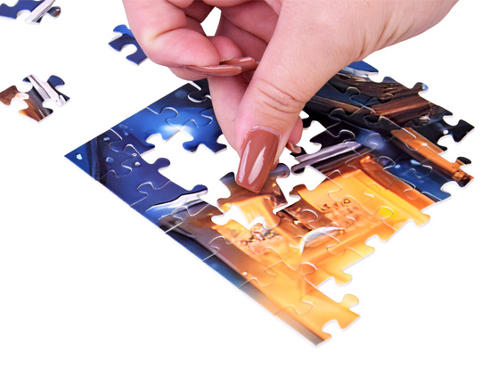 Advent Calendar PUZZLE - Santa Claus in a Sleigh in VINTAGE Style ZA5884