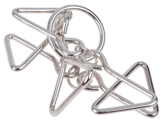 4 curly metal puzzle ZA1132