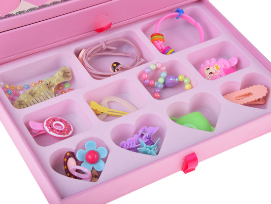 Large makeup set - a charming box with cosmetics and jewelry ZA5693