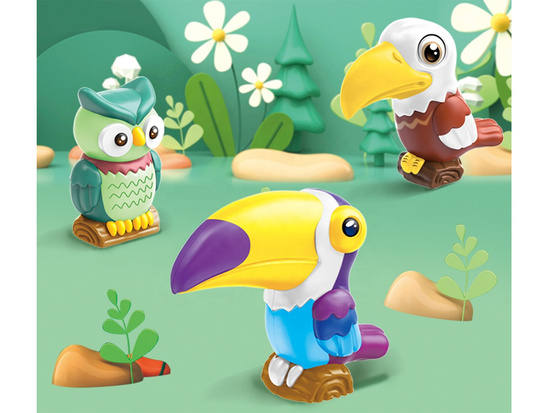 Creative DIY Set – Mould and Paint Colorful Jungle Birds ZA5756