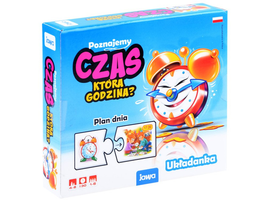 Jawa Edukacyjna gra układanka Poznajemy CZAS - która godzina? GR0455