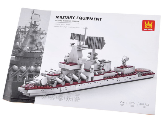Technical blocks military ship cruiser Varyag 396 pieces ZA5674