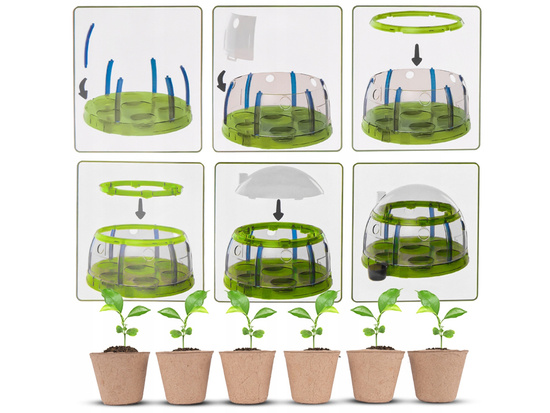 Little Gardener BIO Set – Greenhouse, Seeds, and Pots for Growing Plants ZA5776