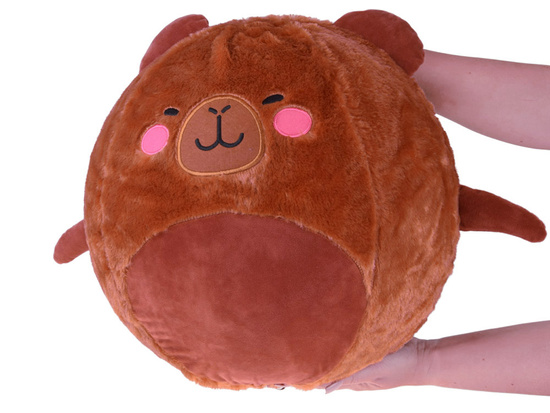 Large plush pompom ball cute animal 45cm Capybara ZA5975