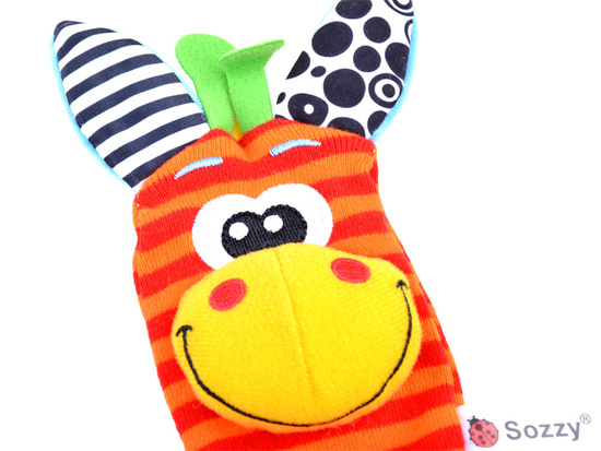 Socks + rattle bands set 4 pcs ZA3304Z