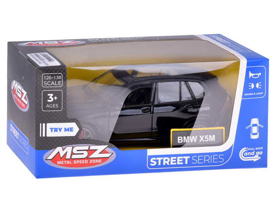 Collectible model BMW X5M metal car light sound ZA5050