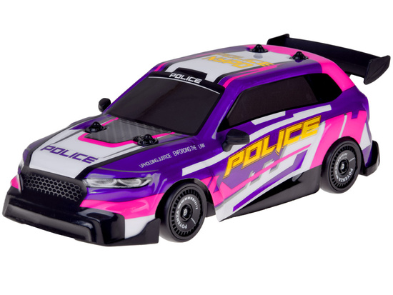 Auto do driftu zdalnie sterowane PODŚWIETLENIE wymienne opony 4WD RC0744