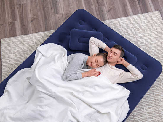 Bestway Inflatable Camping Mattress + Pillows 2-Person 300kg 203x152cm 67374