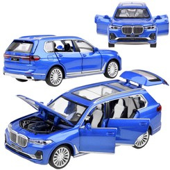 Auto Suv BMW X7 1:32 metalowe autko model dźwięki światła ZA3756