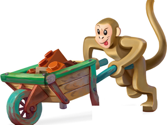 Rebel LEGO Monkey Palace Construction Board Game GR0774