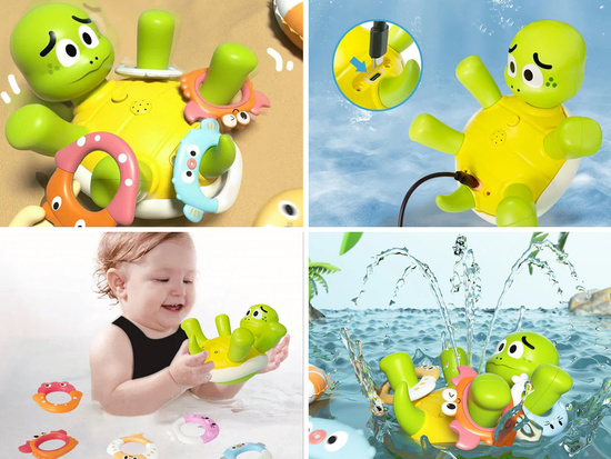 Turtle Interactive Bath Toy Turtle with Water Fountain ZA5819