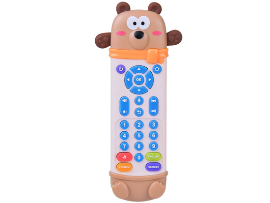 Interactive remote control - 2-in-1 TEDDY BEAR teether for children + funny sounds ZA6017