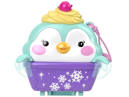 Polly Pocket Snow Penguin Set with Lockable House and Accessories ZA6050