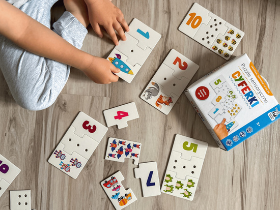 Captain Science Sensory Puzzle Numbers - I touch, arrange and learn ZA6085