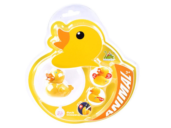 Colorful DUCK keychain - Pendant with light + sound ZA3527
