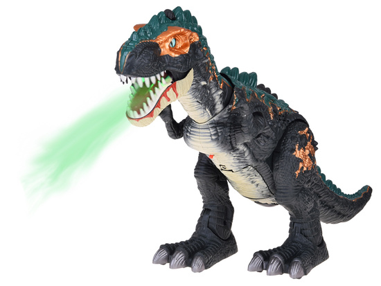 Large robot dinosaur walks, roars, LAYS EGGS, light effects pair ZA5716